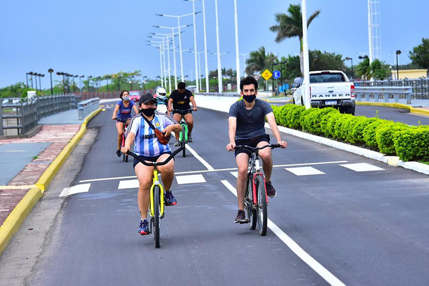 Se habilitaron las caminatas y paseos en bicicleta en la ciudad de Formosa