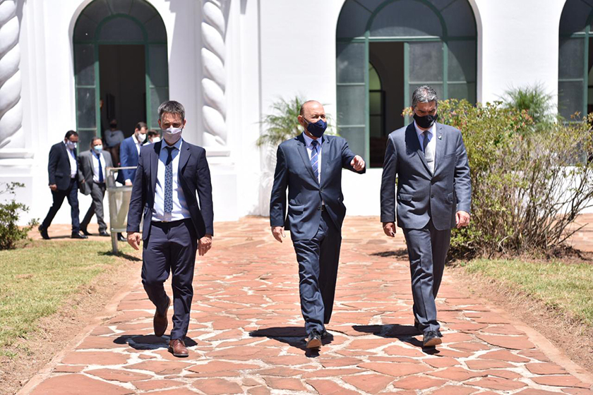 Insfrán acompañó al Presidente en el homenaje a San Martín en Yapeyú