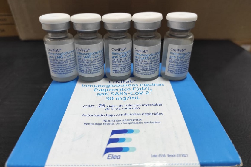 Ya son seis los pacientes tratados con suero híper-inmune equino