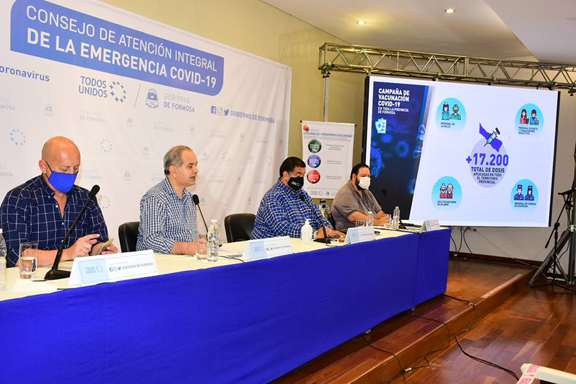 Gómez confirmó que avanza el plan de vacunación: Siguen el Distrito Sanitario N° 1 y Formosa capital
