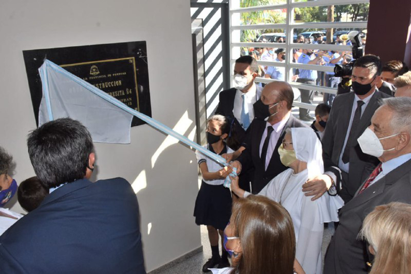 Una nueva obra educativa concretada por Gildo Insfrán, que ya suma 1391 edificios escolares inaugurados