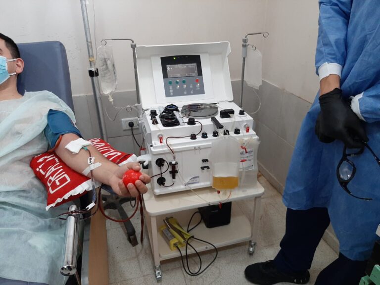 En Clorinda realizaron el primer procedimiento de extracción de plasma convaleciente