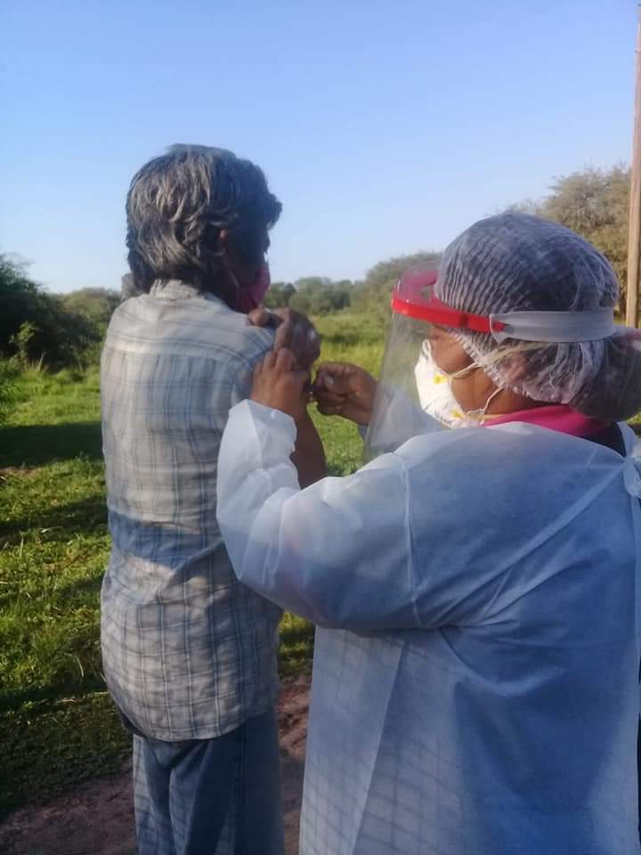 Vacunación antigripal para adultos mayores de comunidades rurales