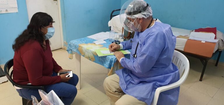 Monitoreo de salud a niños y adultos en localidades del interior