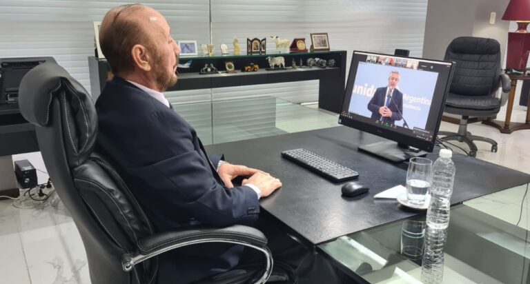 Insfrán participó vía virtual de la ceremonia de asunción de los nuevos ministros del PEN