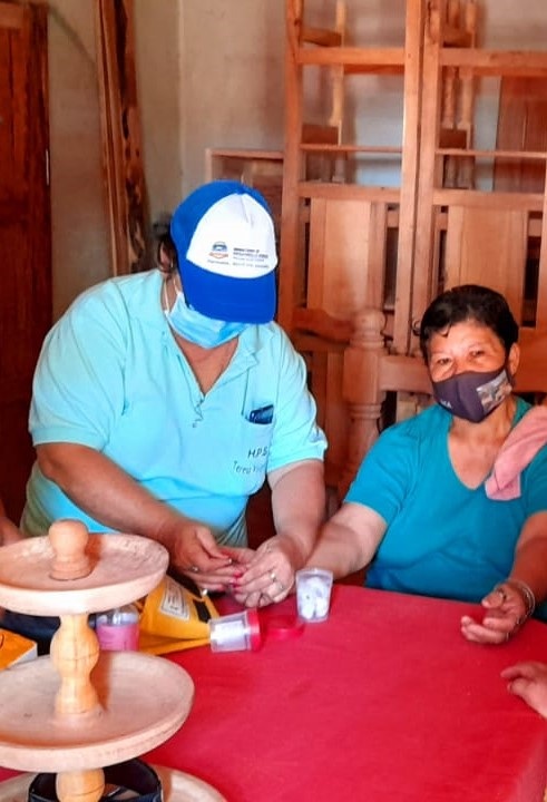 Cada semana los vecinos de Palo Santo reciben servicios de salud en sus casas