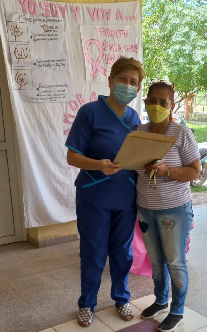 Agasajo y entrega de resultados de mamografías en el centro de salud Mojón de Fierro