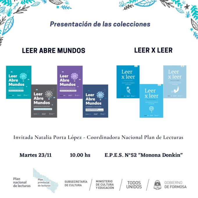 Presentación de destacadas colecciones literarias en Formosa