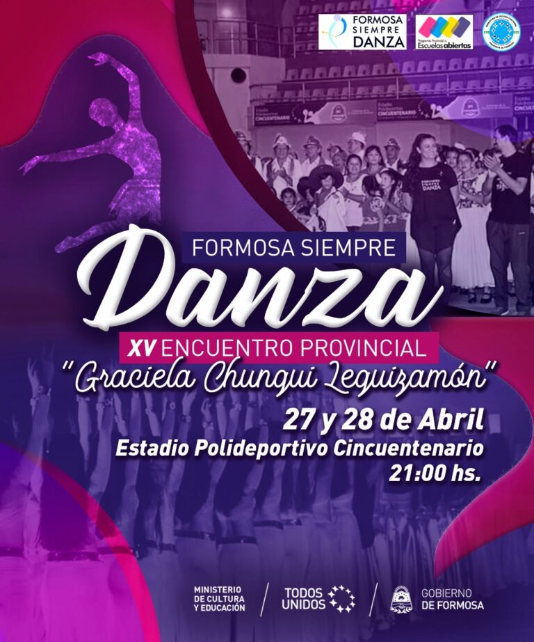 Formosa Siempre Danza se realizará el 27 y 28 de abril