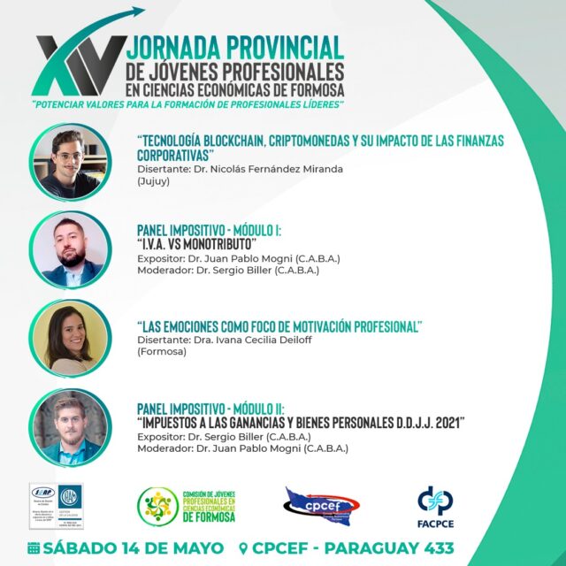Invitan a la Jornada Provincial de Jóvenes Profesionales en Ciencias Económicas de Formosa