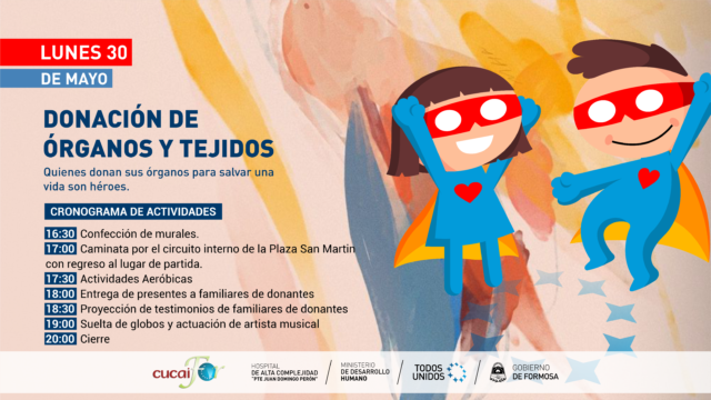 Actividades recreativas por el día de la Donación de Órganos y Tejidos