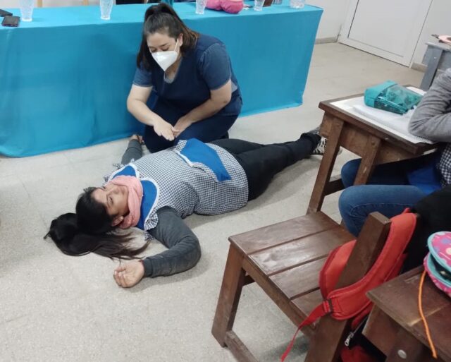 Hospital Ibarreta: ofreció un taller de RCP y primeros auxilios para asistir a niñas y niños del nivel inicial