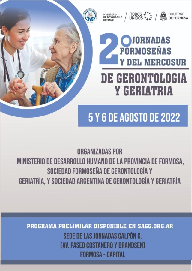 Invitan a equipos de salud a participar de la 2º Jornadas Formoseñas y del Mercosur de Gerontología y Geriatría