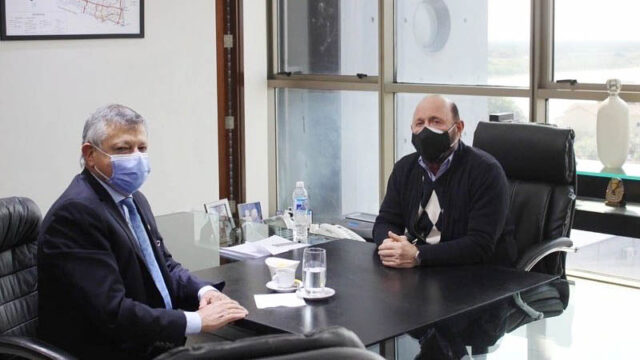 El gobernador recibió al embajador Peppo