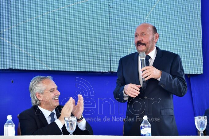 Insfrán con Fernández: “Venimos a reparar un acto de injusticia que el gobierno anterior cometió con nosotros al paralizar todas estas obras”