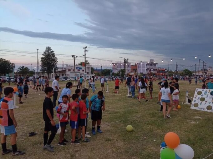 Quedó habilitado el sistema lumínico de la cancha del club Unión Norte