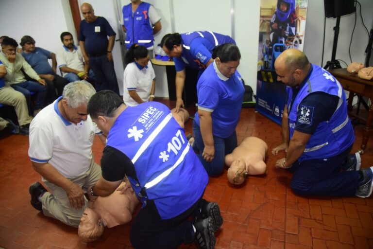 SIPEC enseñó maniobras de RCP y Primeros Auxilios a personal de la Legislatura provincial