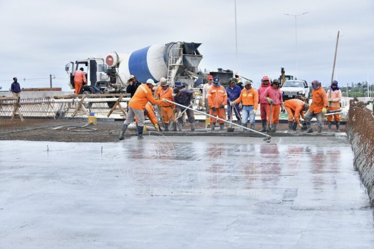 Caffa informó sobre la ejecución de las obras en el viaducto sobreelevado