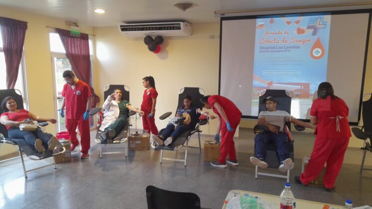 Colecta voluntaria de donación de sangre en  Laguna Yema