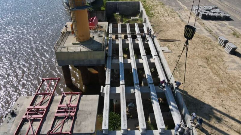 Obras con importante grado de avance en el Puerto Nuevo de Formosa