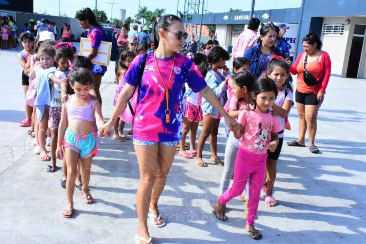 Parque Acuático: Niños del interior se suman al quinto módulo de la colonia de vacaciones