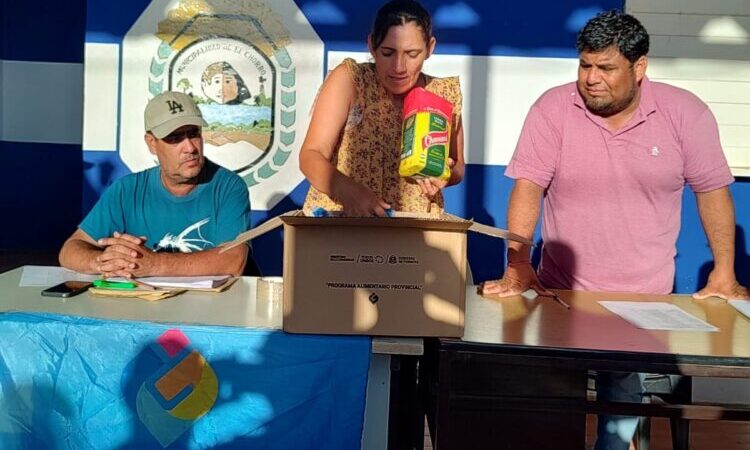El Gobierno de Formosa realizó la entrega de asistencia alimentaria en El Chorro, El Quebracho y Divisadero