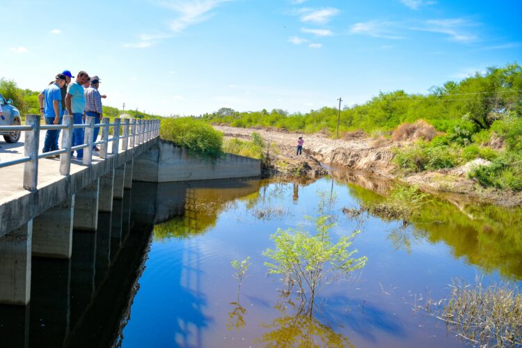 Constatan el buen funcionamiento de obras hídricas para garantizar el vital líquido en Lugones