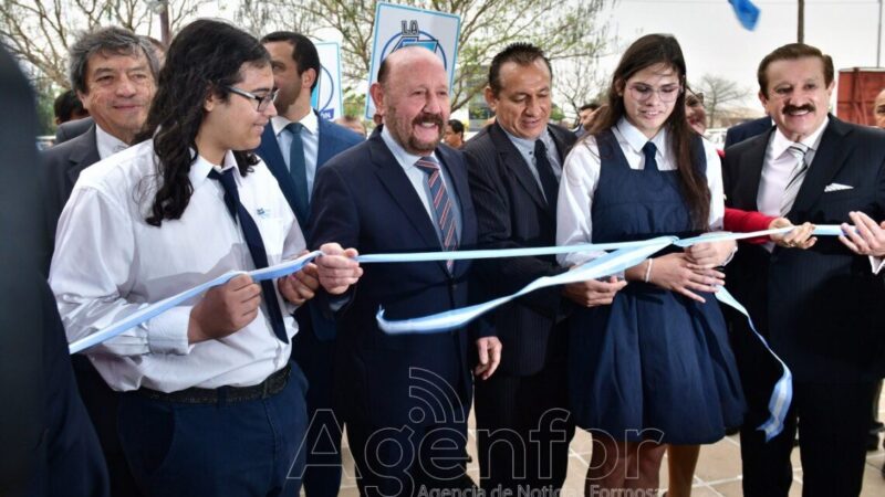 Insfrán encabezó el acto de inauguración de las obras de ampliación de la EPES N° 30 en el Eva Perón