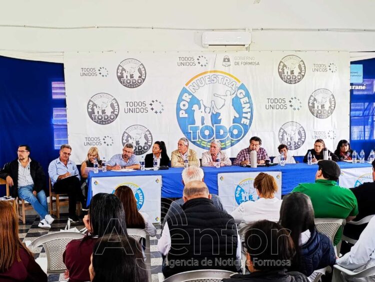 En Palo Santo, comenzaron los preparativos para la llegada del operativo solidario