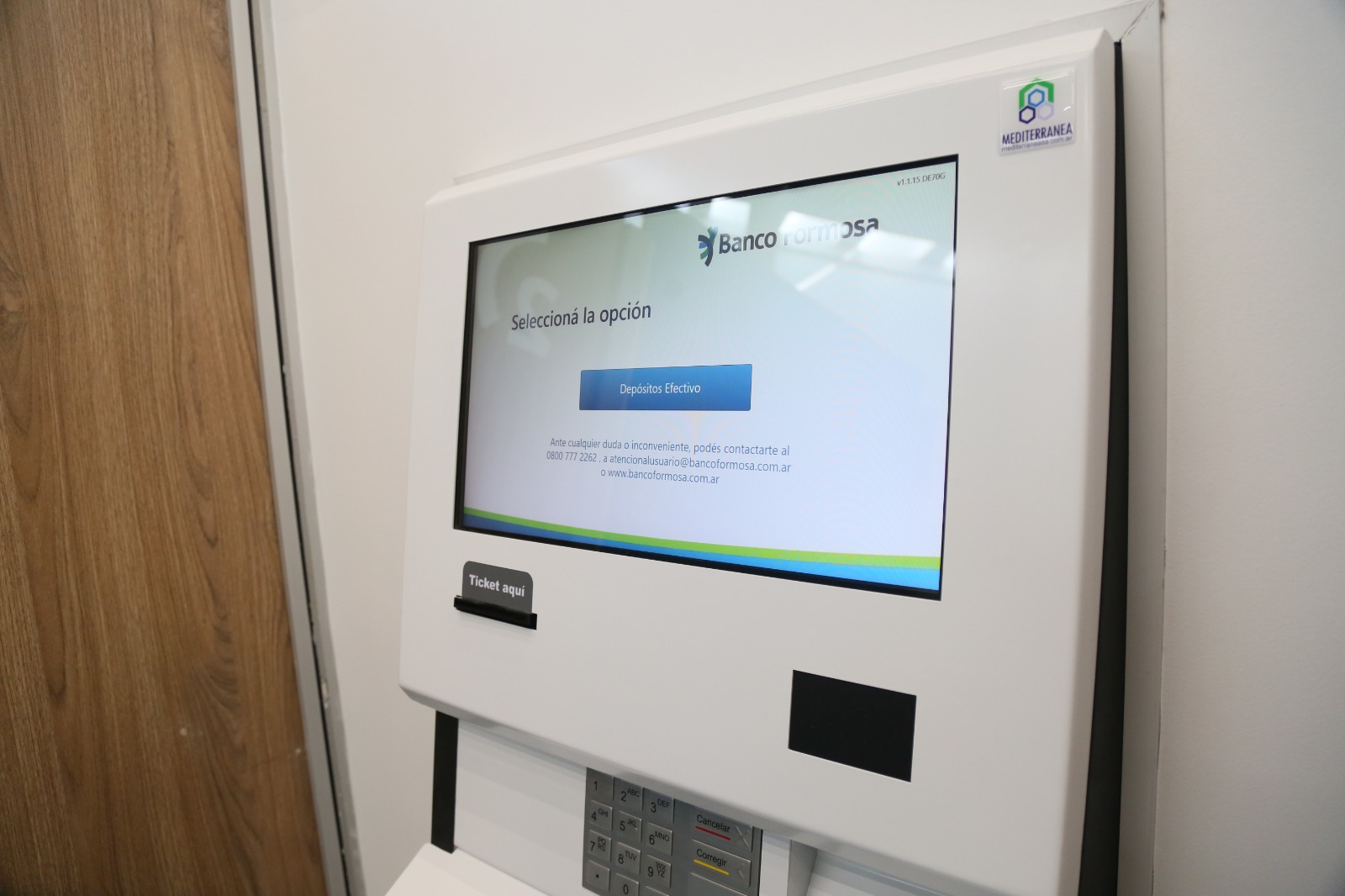 Banco Formosa amplía las opciones para depósitos: terminales disponibles 24/7 con acreditación inmediata