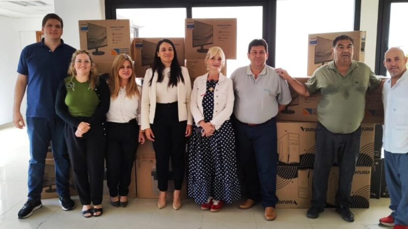 Entregaron nuevo equipamiento informático al Hospital Interdistrital Evita