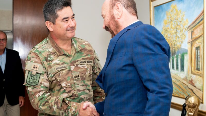 El gobernador Insfrán se reunió con los jefes del Ejército
