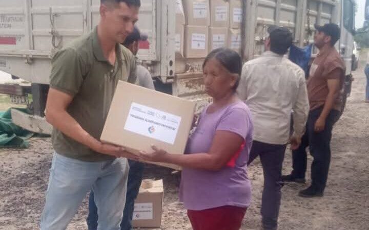 Continúa la entrega de módulos alimentarios a comunidades originarias