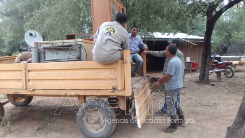 Vialidad Provincial asiste a familias por precaución ante desbordes del río Pilcomayo