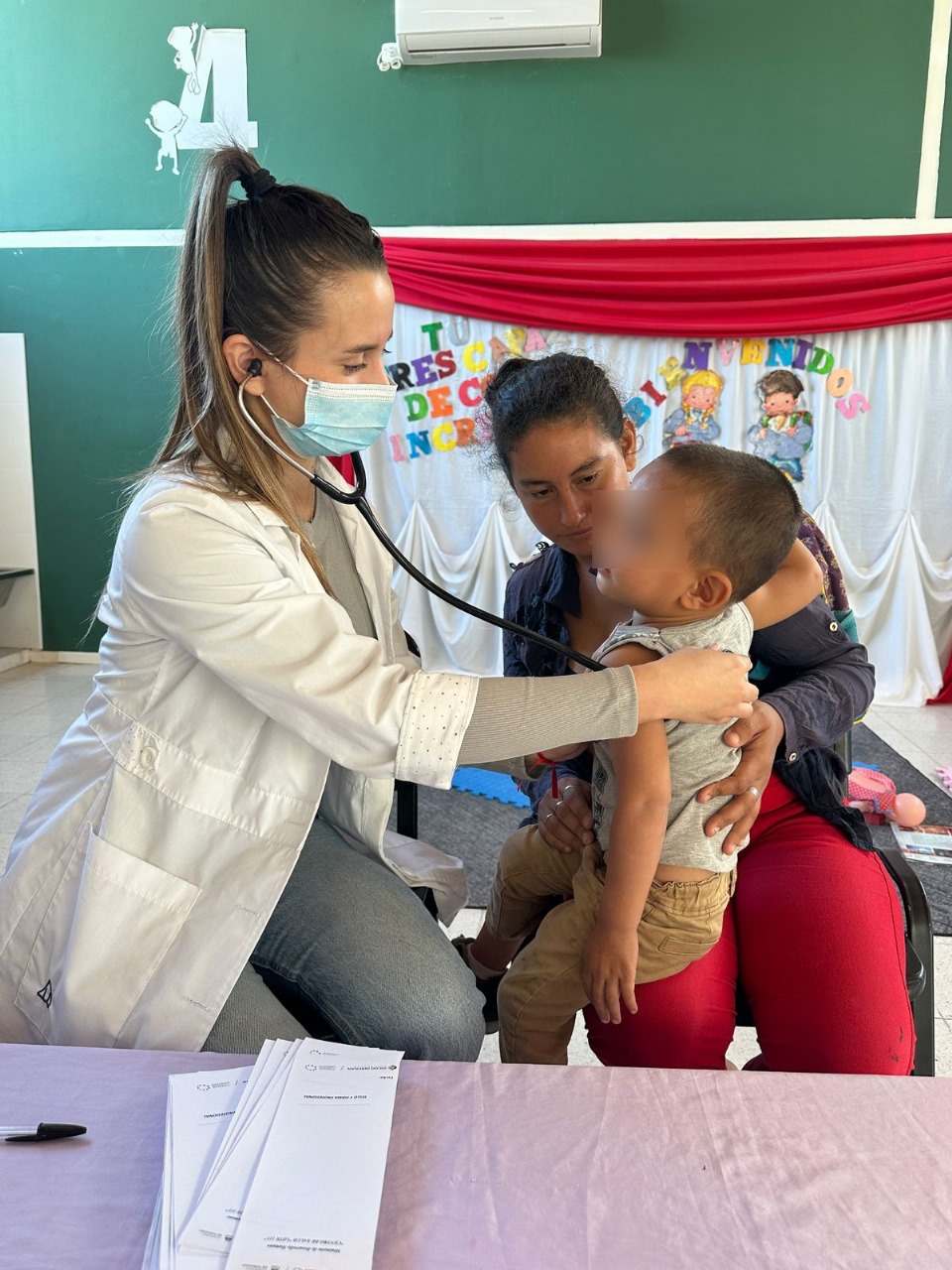 El centro de salud del Lote 111 acercó completos servicios de salud gratuitos al CDI “Nubecitas”