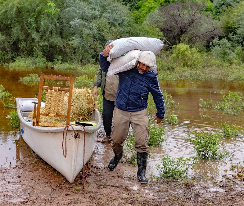 El Gobierno de Formosa sigue trabajando en zonas afectadas por desbordes del Bañado La Estrella