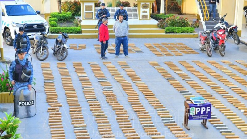 Gonzalez sobre el secuestro de media tonelada de marihuana: “Este procedimiento confirma el compromiso que tiene la Policía con la seguridad de los formoseños”