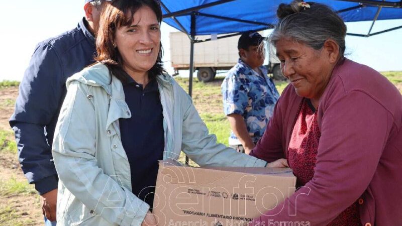 Entregaron módulos alimentarios y frazadas en las comunidades aborígenes de Riacho de Oro y San Carlos