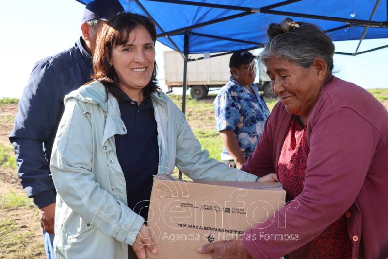 Entregaron módulos alimentarios y frazadas en las comunidades aborígenes de Riacho de Oro y San Carlos
