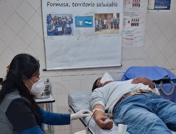 El centro de salud Lote 8 conmemoró el Día Mundial del Donante de Sangre con una colecta