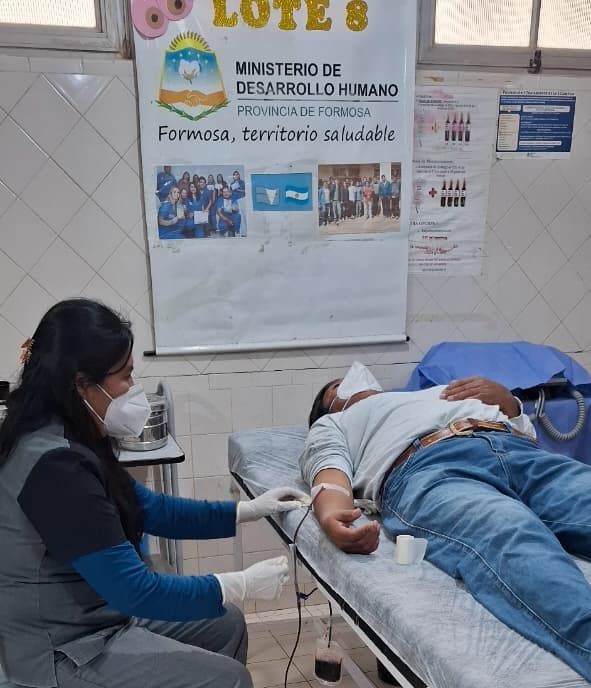 El centro de salud Lote 8 conmemoró el Día Mundial del Donante de Sangre con una colecta