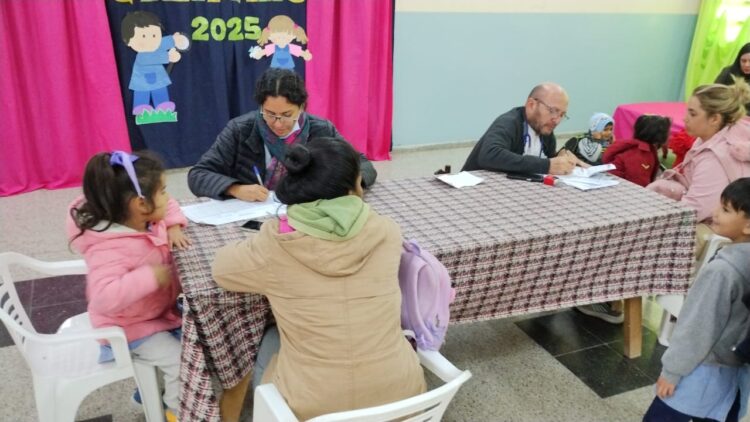 El centro de salud La Nueva Formosa realizó controles a los jardineritos del barrio
