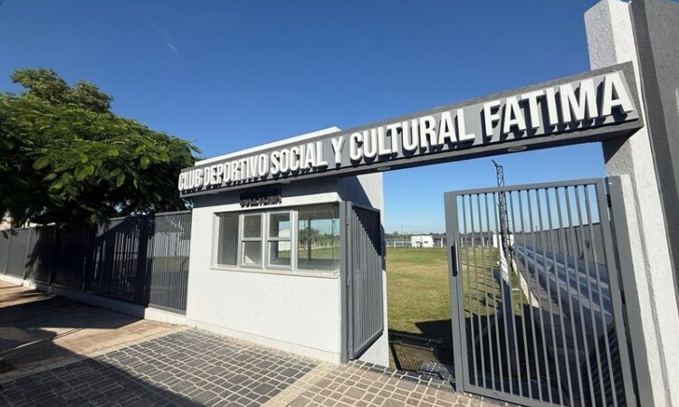 El Gobierno provincial inaugurará nueva cancha del Club Fátima