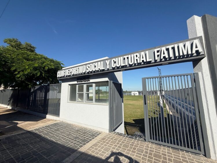 El Gobierno provincial inaugurará nueva cancha del Club Fátima