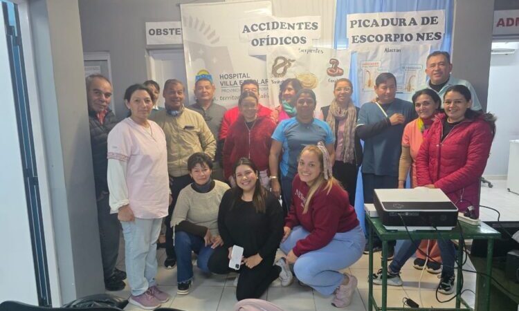 Personal del Hospital de Villa Escolar reforzó conocimientos sobre picaduras y mordeduras de animales ponzoñosos