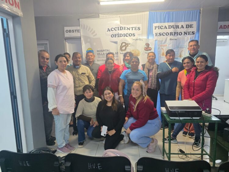 Personal del Hospital de Villa Escolar reforzó conocimientos sobre picaduras y mordeduras de animales ponzoñosos