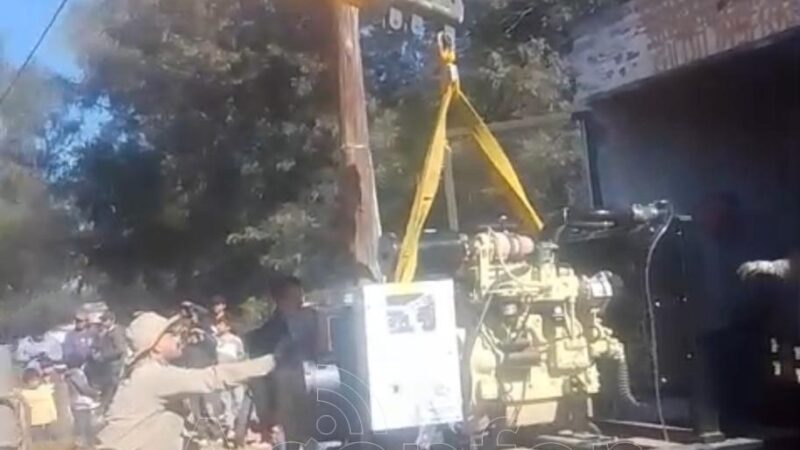 El Gobierno provincial realizó el recambio de un grupo electrógeno en Misión Pozo Yacaré