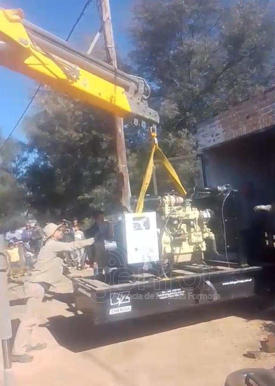 El Gobierno provincial realizó el recambio de un grupo electrógeno en Misión Pozo Yacaré