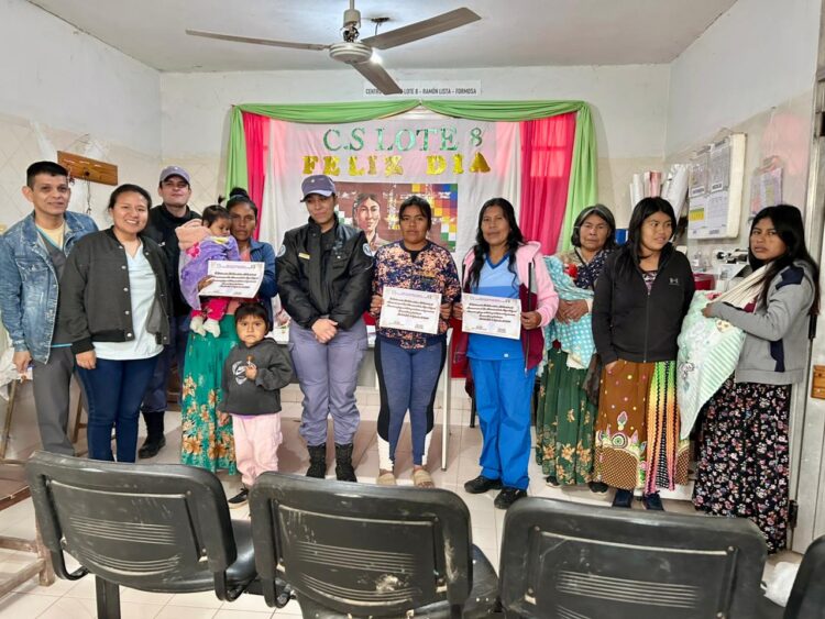 El centro de salud del Lote 8 realizó actividades por el Día Mundial de la Mujer Indígena