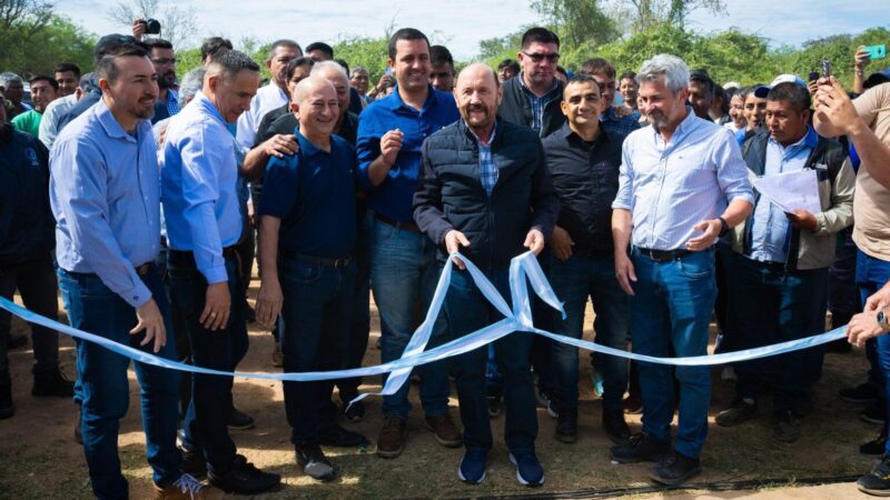 En Pozo de Maza, Insfrán inauguró un acueducto y sostuvo: “Tenemos que usar con sustentabilidad lo que nos da la naturaleza”